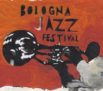 Bologna Jazz Festival dipinto di Gianluigi Toccafondo