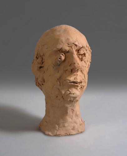 Dario Fo di Ilario Fioravanti 2002 terracotta policroma