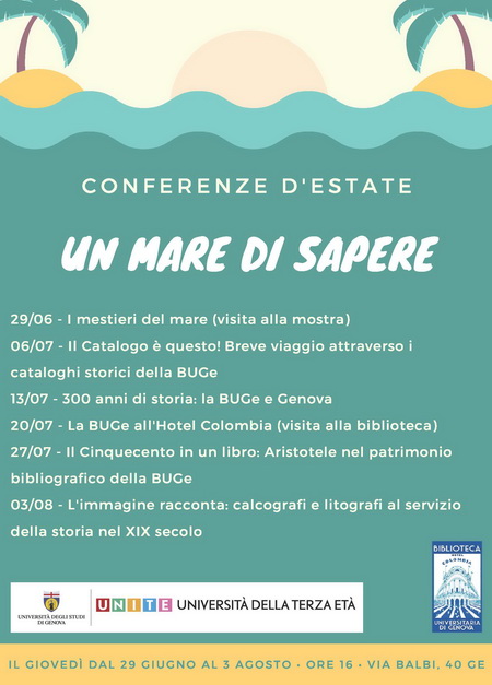 Conferenze d'estate: un mare di sapere