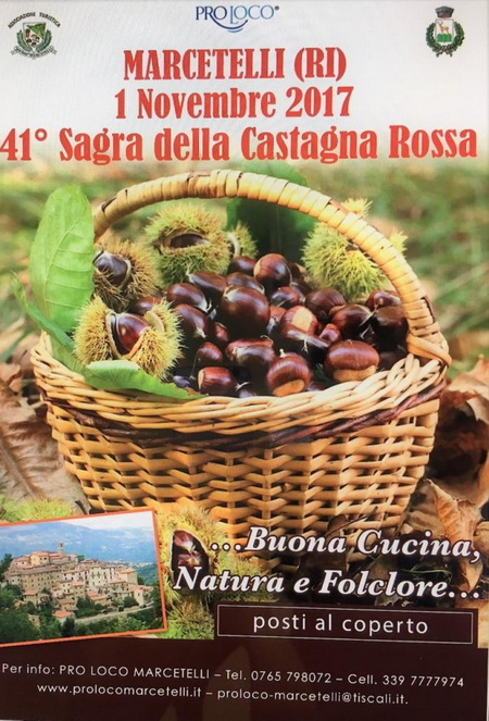 41ma Sagra della Castagna Rossa - 1/11 Mercetelli (RI)