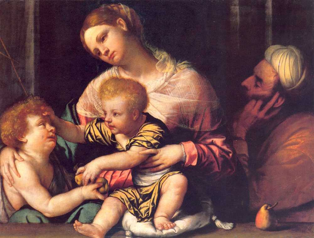 Moretto Sacra famiglia con San Giovannino