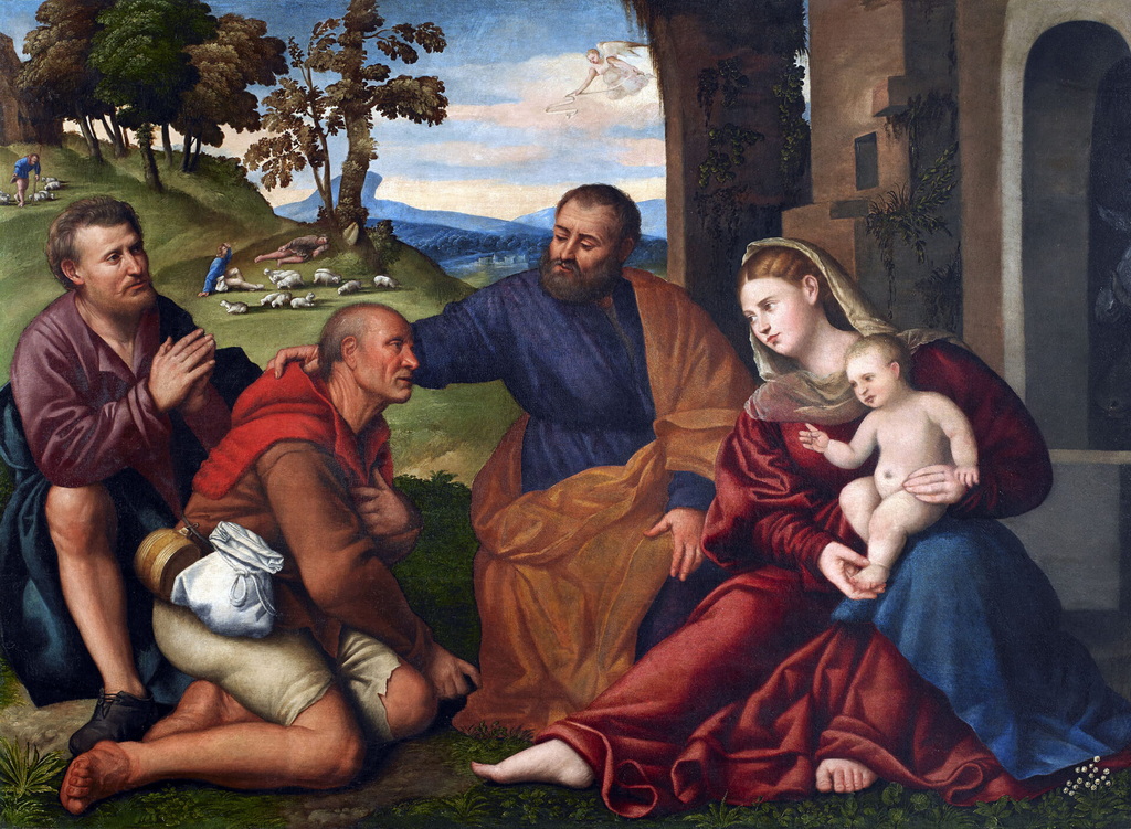 Bernardino Licinio Adorazione dei pastori 1530 circa proprieta Pinacoteca Tosio Martinengo Brescia 1920x1409