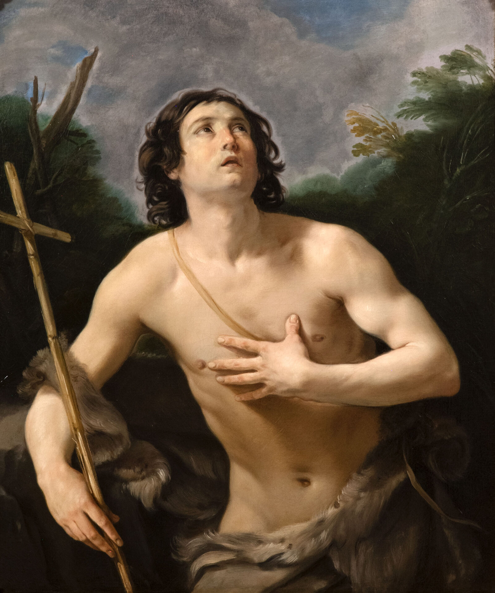 Guido Reni San Giovanni Battista 1635 circa olio su tela Musei Reali di Torino Galleria Sabauda