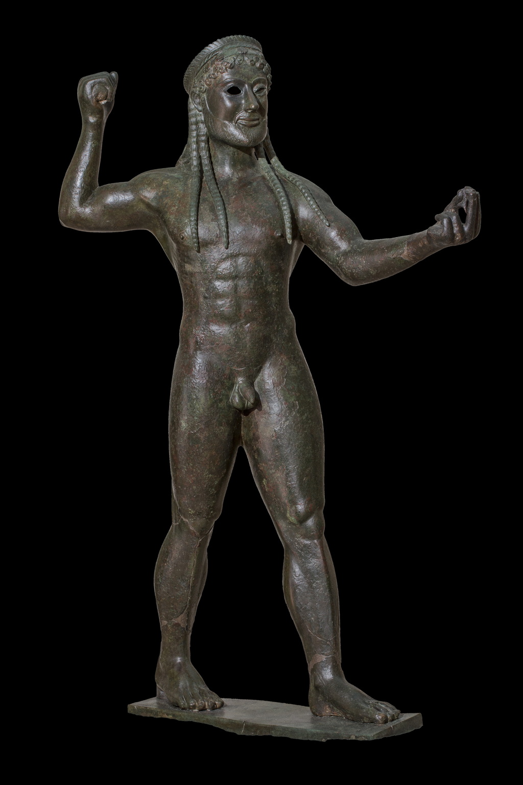 Zeus di Ugento bronzo 530 a.C. Museo archeologico nazionale Taranto