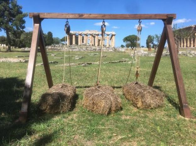 Un parco a giochi a tema nell'area archeologica