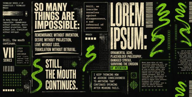 Sasha Stiles. Lorem Ipsum Variorum