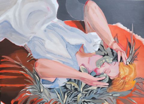 Adelisa Selimbasic, Maria, olio su tela, 50x70cm , 2020