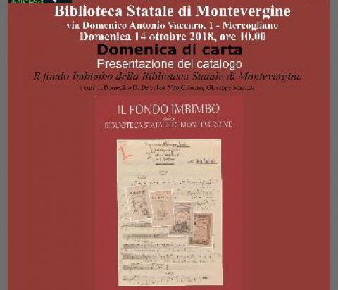 Il fondo Imbimbo della Biblioteca Statale di Montevergine