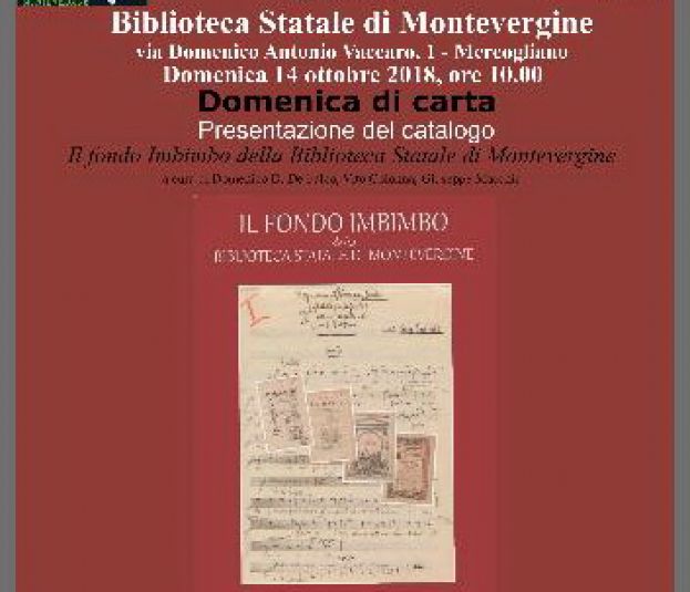 Il fondo Imbimbo della Biblioteca Statale di Montevergine