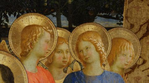 Beato Angelico, Pala di San Marco, particolare degli angeli