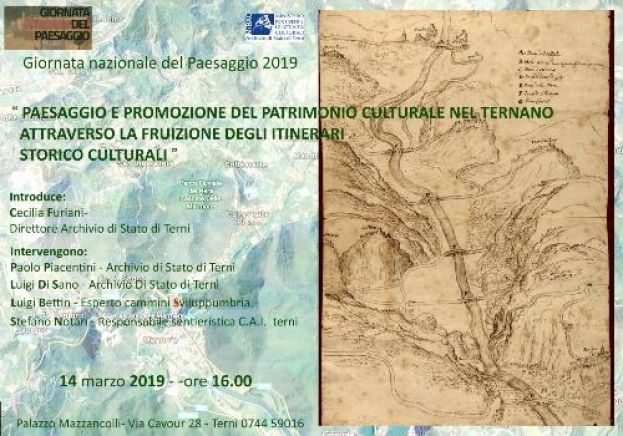 Paesaggio e promozione del Patrimonio culturale nel ternano attraverso la fruizione degli itinerari storico culturali