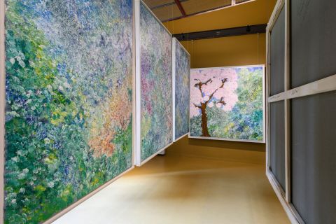 Luisella Traversi Guerra SCRIGNO DI LUCE. ECOSOFIA, ALBERI E ROCCE D'ESSERE installation view Collective Stern, Roma ph Giorgio Benni