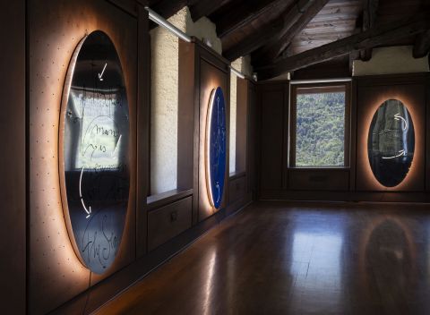 Marco Nereo Rotelli Ab Ovo (trittico), 2019 - 2022 - 2026 © DanielaPellegriniFoto. Castello Gamba, Museo Arte Moderna e Contemporanea