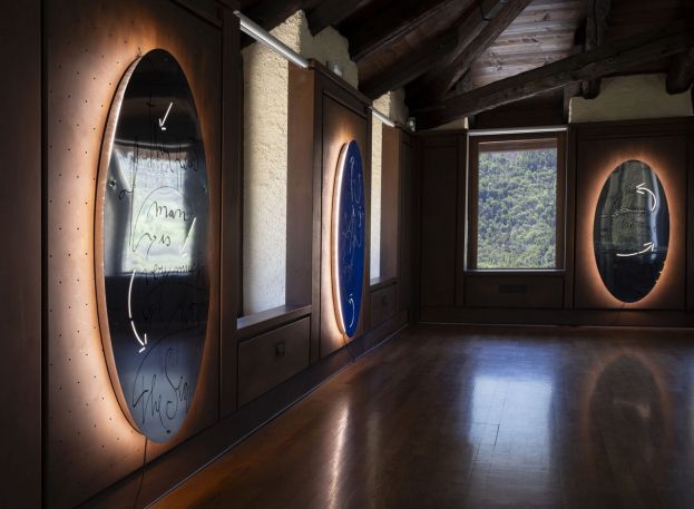 Marco Nereo Rotelli Ab Ovo (trittico), 2019 - 2022 - 2026 © DanielaPellegriniFoto. Castello Gamba, Museo Arte Moderna e Contemporanea