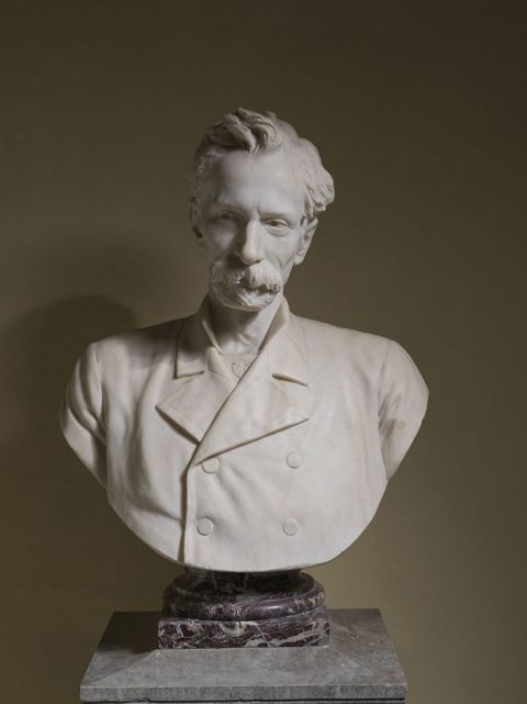 Ettore Ximenes, Busto di Giuseppe Zanardelli, 1900 circa, marmo, Ateneo di Brescia Accademia di Scienze Lettere e Arti