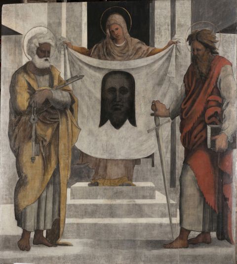 Ugo da Carpi, Ostensione del Volto Santo, 1524-1525, Fabbrica di San Pietro, Città del Vaticano, crediti Mallio Falcioni