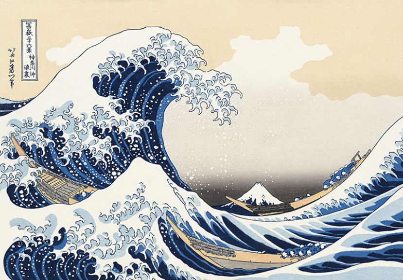 Hokusai Katsushika (1760 – 1849) La [grande] onda al largo presso la costa di Kanagawa 