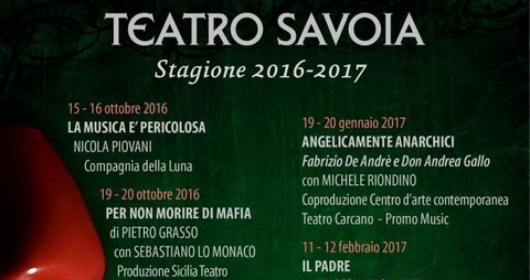 Stagione teatrale Savoia 2016-2017 