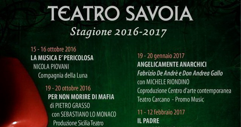 Stagione teatrale Savoia 2016-2017 