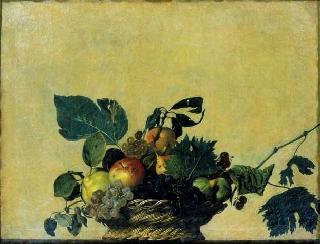 Michelangelo Merisi detto Caravaggio Canestra di frutta, 1597-1600 Olio su tela, cm 47x61 Veneranda Biblioteca Ambrosiana, Pinacoteca - Milano ©Veneranda Biblioteca Ambrosiana / Mondadori Portfolio