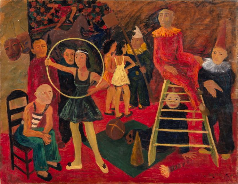Arnaldo Badodi Il Circo, 1939 Dipinto olio su tav