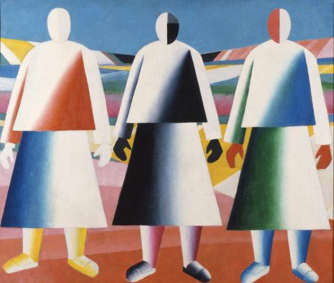 KAZIMIR MALEVIČ Ragazze nel campo, 1928-1929 Olio su tela, 106 x 125 cm ©State Russian Museum, St. Petersburg