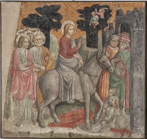 Anonimo lombardo, secolo XV, Ingresso a Gerusalemme