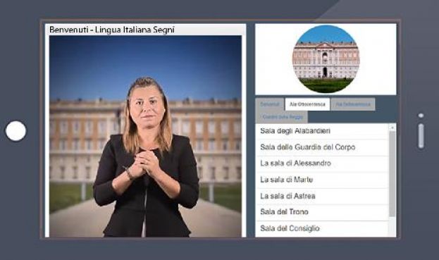 Alla Reggia di Caserta visita in Lingua Italiana dei Segni con la VideoguidaLIS